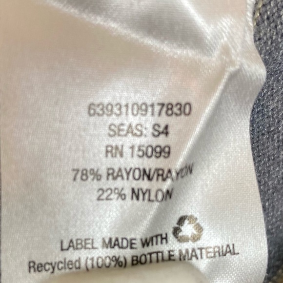 Metaphor Size Small Gray & Tan Striped Long Sleeve Scoop Neck Knit Maternity Top - Picture 8 of 10